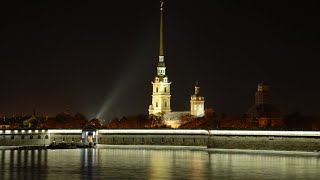 Санкт-Петербург Петропавловский Собор Ночью