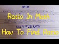what is Ratio || How to find Ratio || fully explain in Urdu/Hindi