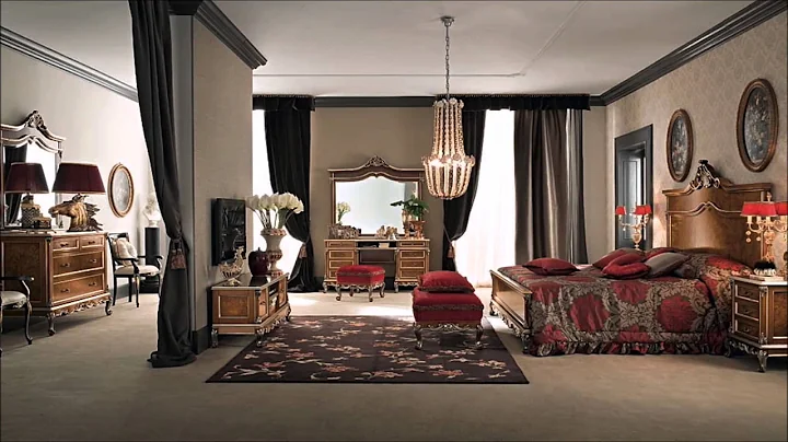 Classic bedroom luxury furniture interior design & home decor