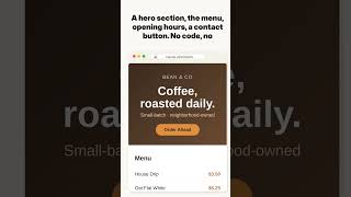 Claude builds a website in one prompt #shorts