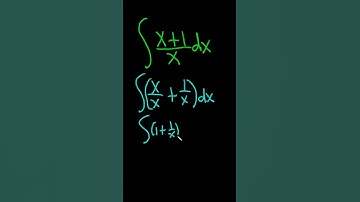 Integral (x + 1)/x #shorts