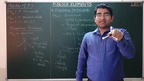 p-BLOCK ELEMENTS/G-15/LECTURE-7/HALIDES OF PHOSPHORUS,OXIDES OF PHOSPHORUS WITH STRUCTURE.