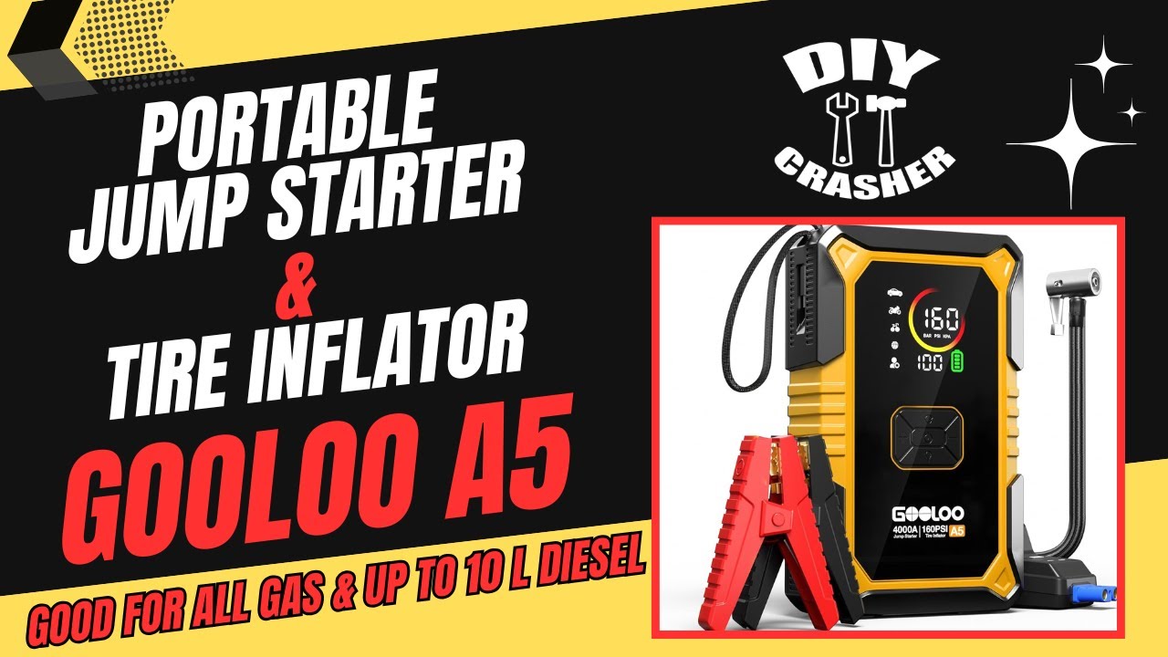 Jump Start Your Car AND Inflate Tires With One Device? GooLoo A5 Review