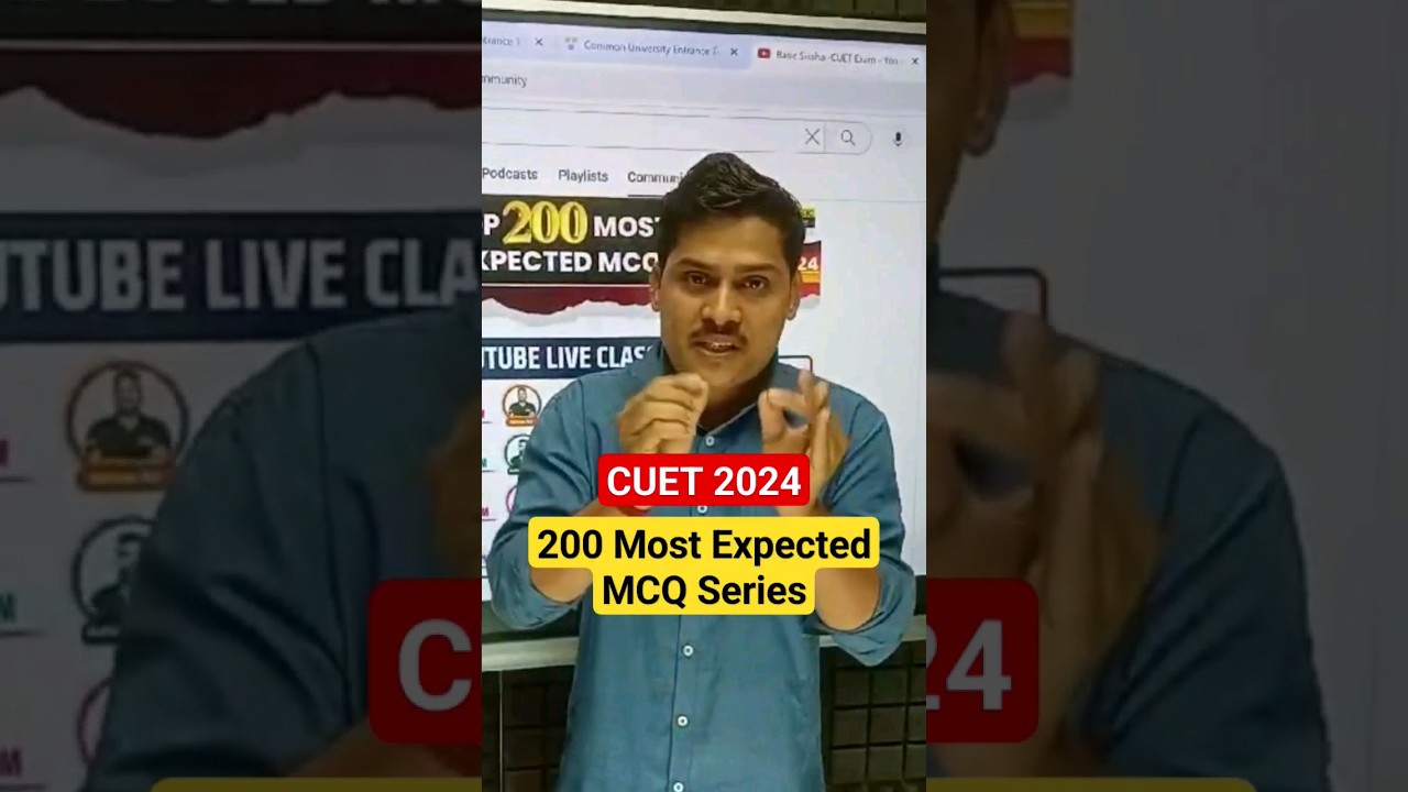 CUET 2024 Top Most Expected MCQ 🔥 #cuet2024 - YouTube