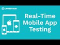How to perform native mobile app testing on lambdatest platform manual testing  lambdatest