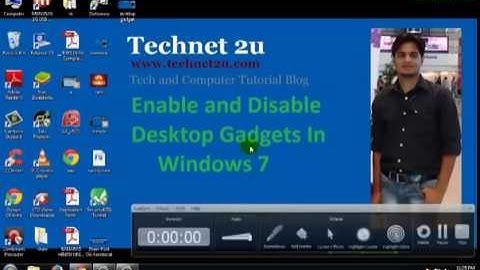 Enable and Disable Desktop Gadgets In Windows 7