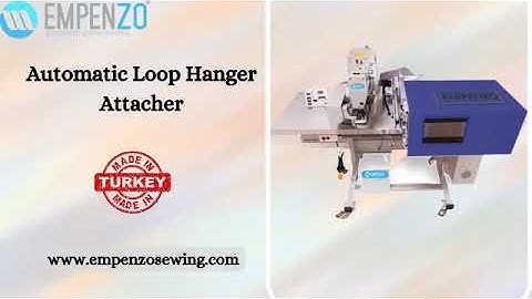 Automatic hanger loop attacher machines. Made in Turkey.