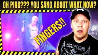 PINK - Fingers | OH Pink, You are NAUGHTY ! 😂 ( live at WEMBLEY ) [ Reaction ] | UK REACTOR |