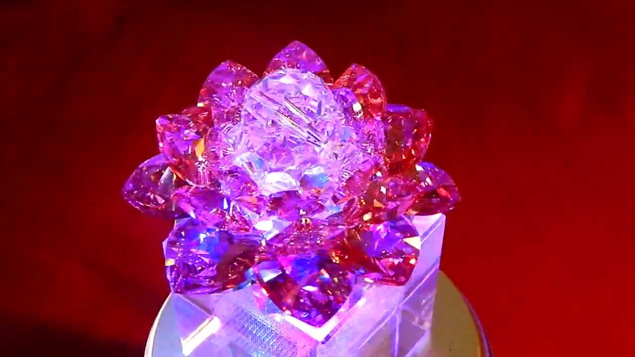 swarovski crystal lotus flower