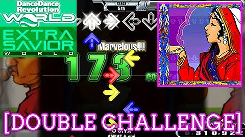 [FC-ed] 【DDR WORLD】 O JIYA / ASMAT & emi [DOUBLE CHALLENGE] 譜面確認 Play