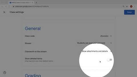 Show deleted items in Google Classroom