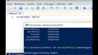 Windows | PowerShell Skript erstellen, erlauben und ausführen, Schritt für Schritt -Execution-Policy