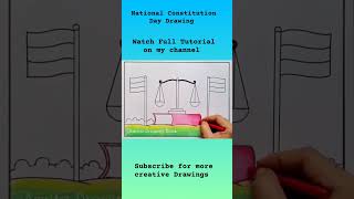 Constitution Day Drawing | Law Day Drawing #shorts #amritadrawingbook #youtubeshorts #constitution