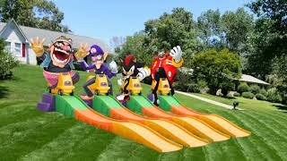 Wario dies in a head-on collision after trying to beat Waluigi, Eggman, and Shadow down a hill.mp3
