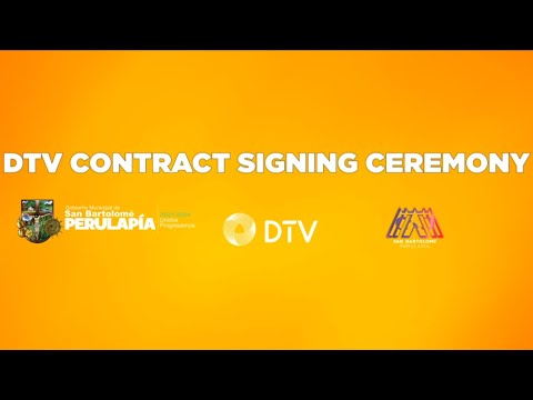 DTV Contract Signing Ceremony