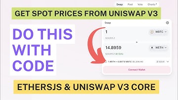 Get Uniswap spot token prices programmatically | Coding tutorial | Ethers.js, Uniswap V3 SDK