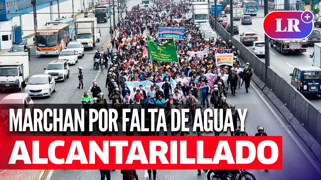 Vecinos de CARABAYLLO protestan por FALTA DE AGUA y ALCANTARILLADO ...