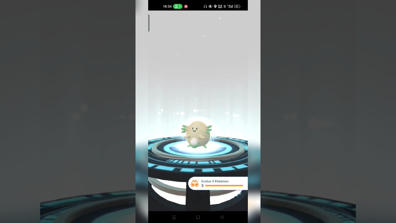 Shiny Chansey evolution to Blissey (Pokemon Go) 