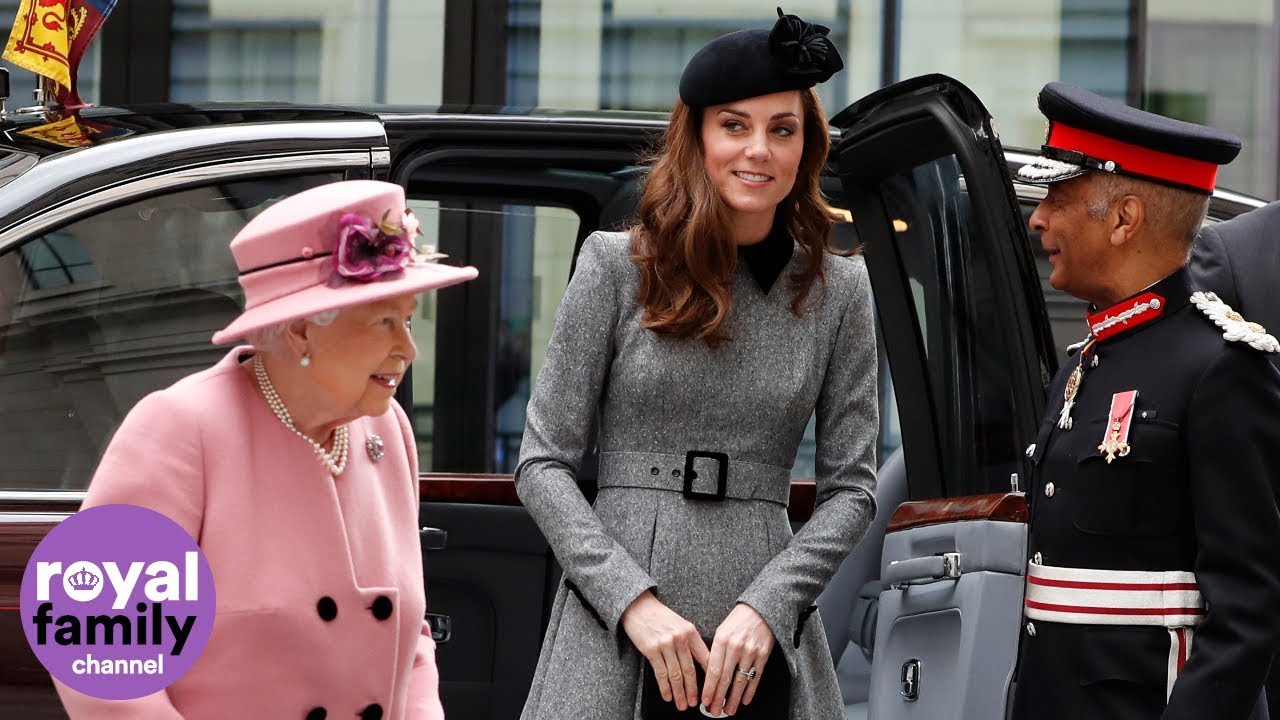 Queen and Duchess of Cambridge treated to spectacular views of London