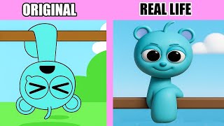 Best Tiktoks Of Incredibox Sprunki Sky Play On The Monkey Bars Original Vs Plush Toys