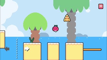 Dadish. World 2 - Strando Beach. Level 14. Walkthrough with Stars.