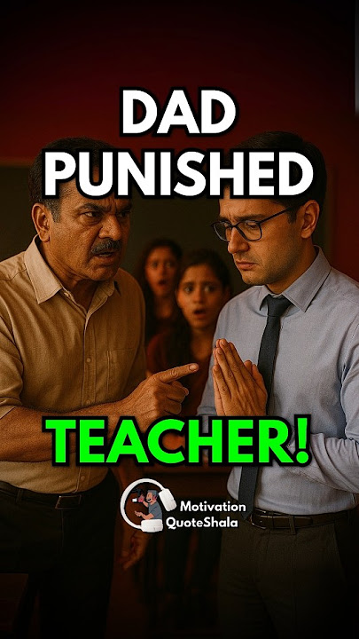 1 ANGRY DAD 😡 Punished The Teacher 😱 #studytips