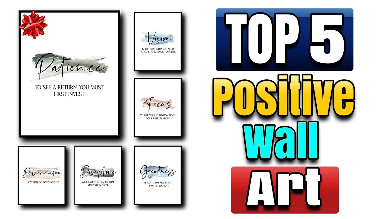 Best Positive Wall Art For Office, Oversized Inspirational Wall Art For Living Room