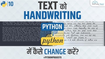 Make Handwritten Assignments - Convert Text to Handwriting Using Python
