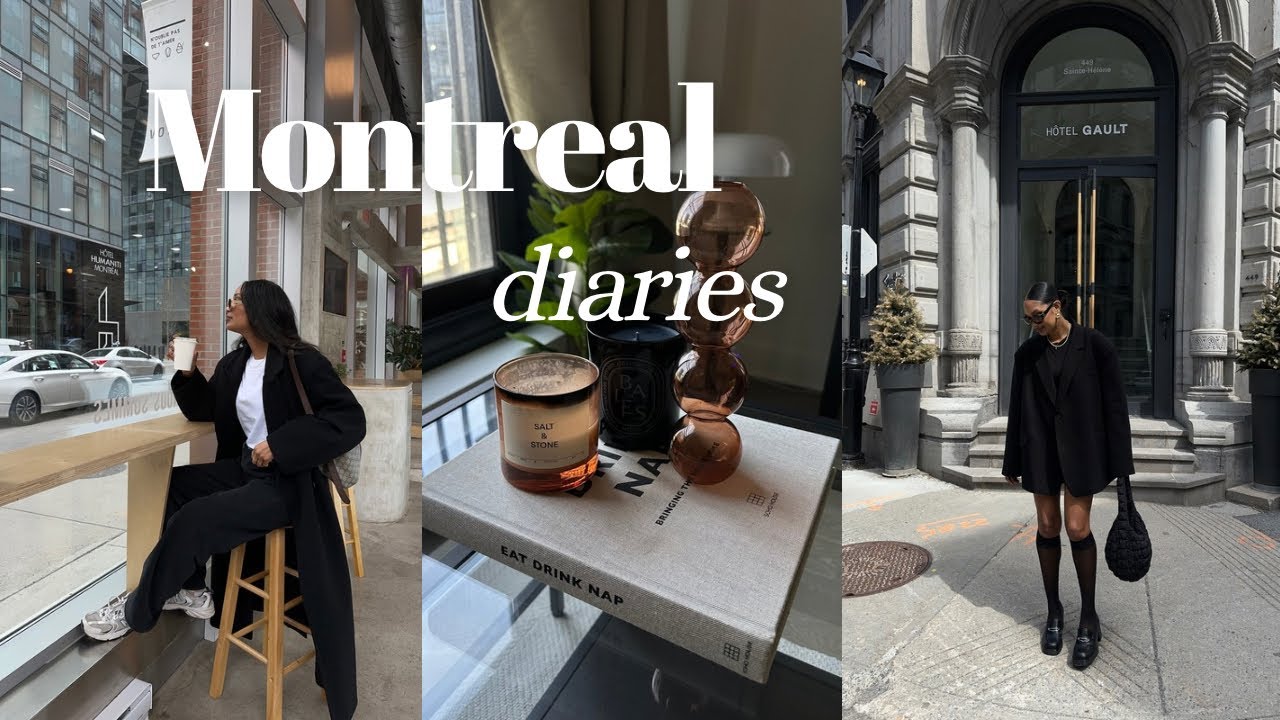 (Kim) Living alone in Canada 🇨🇦 Girl therapy : dressing up and going to cute coffee shop in Montreal