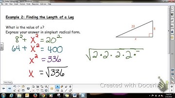 GEOMETRY 8.1 The Pythagorean Theorem & Its Converse