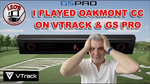 Vtrack Golf Launch Monitor & GS Pro