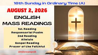 August 2 2026 English Mass Readings 17th Sunday in Ordinary Time A