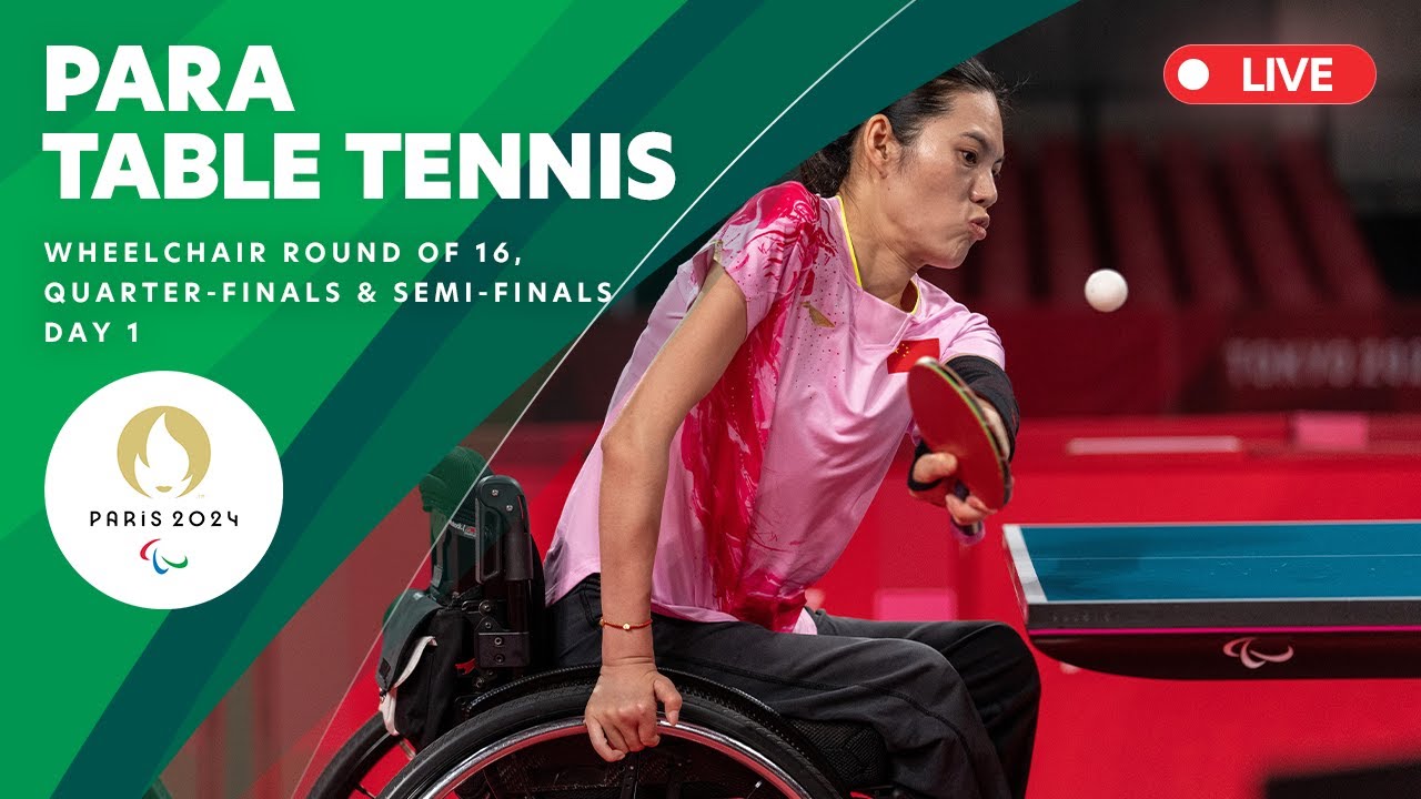 Para Table Tennis - Wheelchair Doubles Round of 16 & Quarter Final | Day 1 | Paris 2024 Paralympics