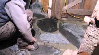 Indoor stone floor