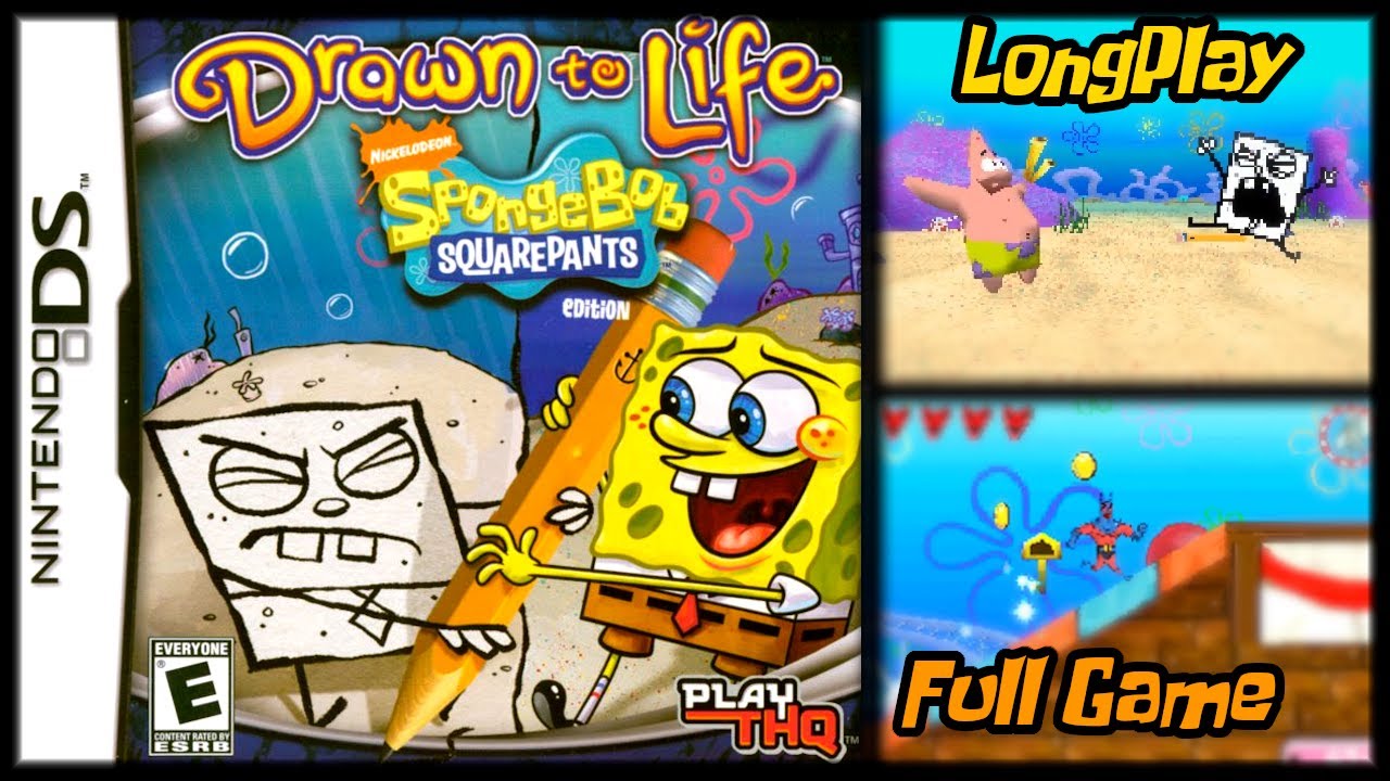 海外最新 to DS★Drawn Life SQUAREPANTS Spongebob 携帯用ゲームソフト - division5
