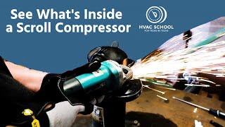 See What's Inside a Scroll Compressor