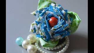 Flor de tecido linda e facil - Fabric flower tutorial