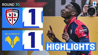 CAGLIARI-VERONA 1-1 | HIGHLIGHTS | A Point Apiece in Race for Survival | Serie A 2023/24