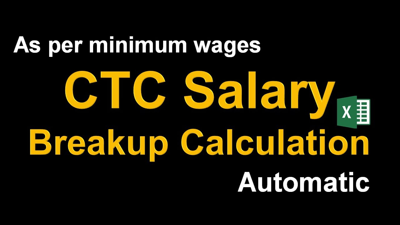 Ctc Salary Breakup Calculation Excel Sheet  | Automatic Calculation  | Cost To Company