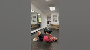 Supine Upper Trunk Rotation with Wall Ball