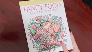 Fancy Food Adult Coloring Book Flip Through