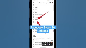 Facebook me block ko unblock kaise kare| Facebook par Unblock Kaise Kare #shorts