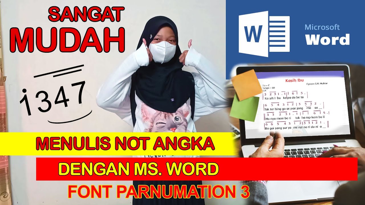 Cara menulis not angka di word Cara menulis not angka di word