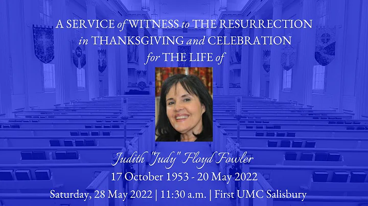 Funeral Service for Judith "Judy" Floyd Fowler | M...
