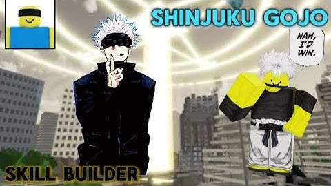 (Skill Builder) Base Only Shinjuku gojo/Unsealed Gojo Moveset Showcase | JJS 