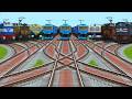 📶Nine Trains Run Back To Back By High Curved Railroad Junctions || indian train simulator game