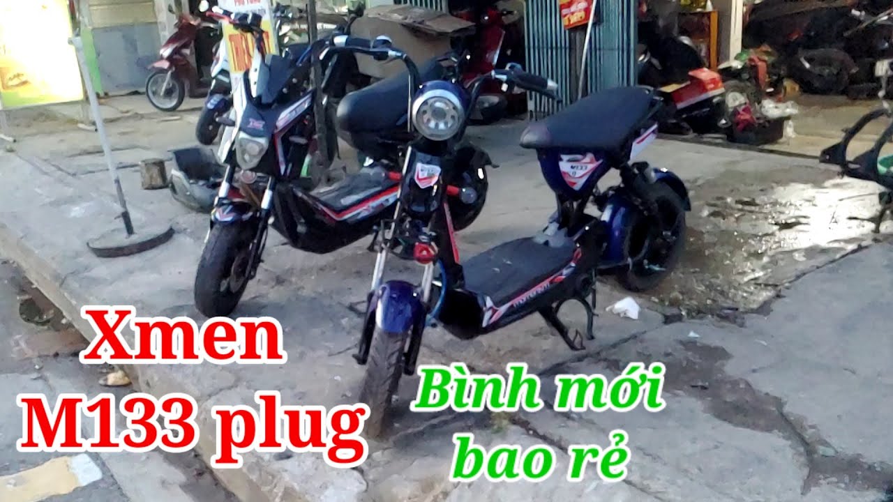 Xe điện xmen,133m plug đẹp,bình mới giá bao rẻ|xe điện... - youtube