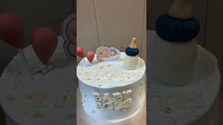 💙 Baby Boy Theme — soft blues and sweet dreams in every bite 🎂☁️#trending#cake#viralshorts#meme#bts screenshot 4