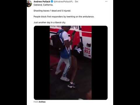 Juneteenth partiers twerk on ambulance responding to deadly shooting