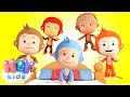 Five little monkeys (Little police version) + more - Детская песня | Песни для детей от Настя и Маши